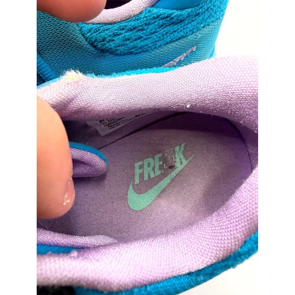 Nike Zoom Freak 4 GS Birthstone DQ0553-400 Kids 7 Sneaker‎ Blue Basketball Shoes
